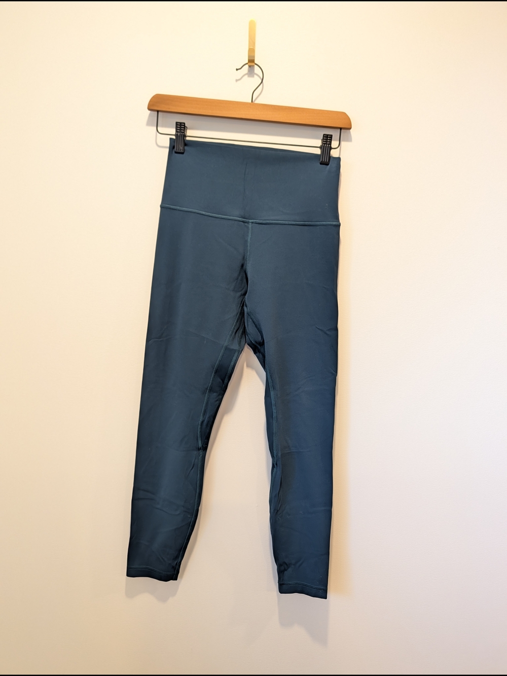 High-Waist Kids Active Leggings in Teal Blue